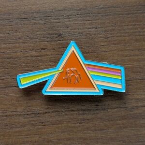 Drunk Elephant Magnetic Enamel Pin Prism Rainbow Lapel